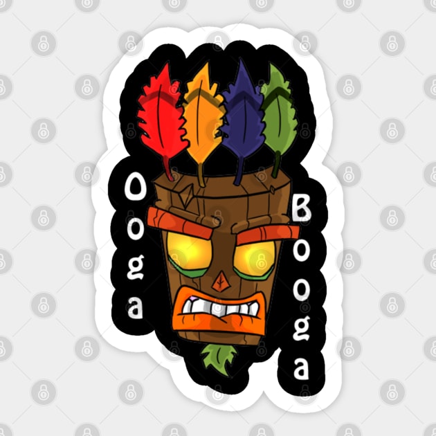 Ooga Booga Sticker by Nene_Bee